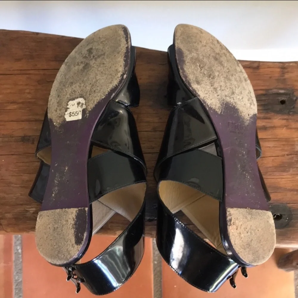 $550. Pretty Chloé‎ patent leather sandals 👡 36.5
